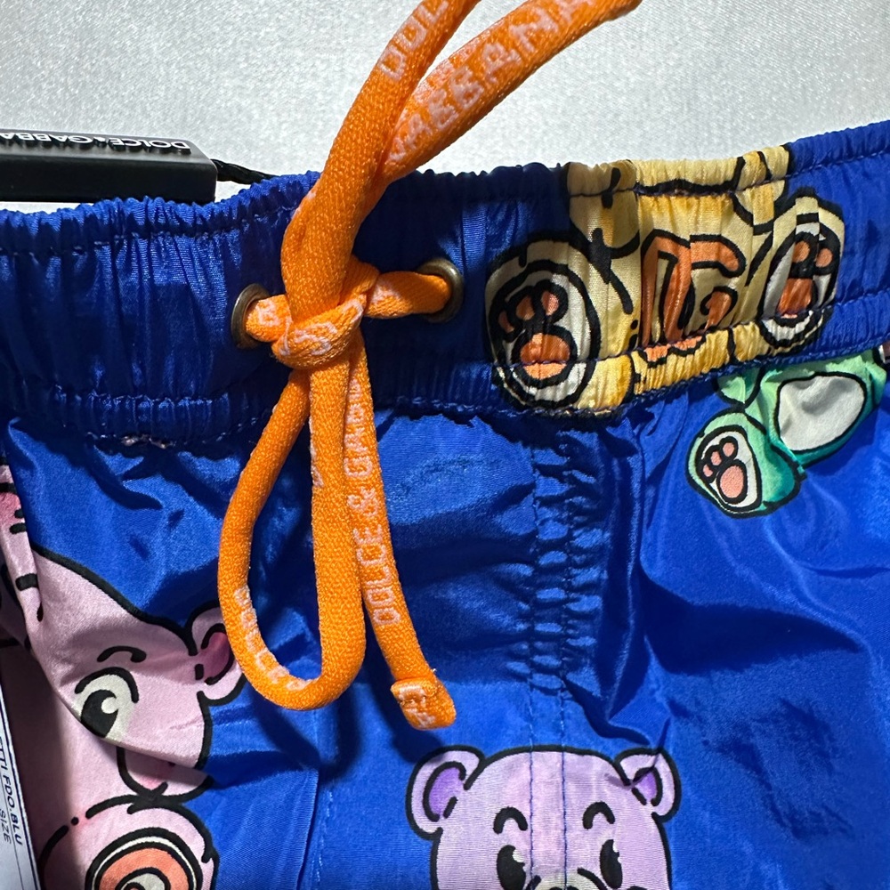 NEW DOLCE & GABBANA | Blue Teddy Bear Swim Trunks | Size 5 - Picture 3 of 9